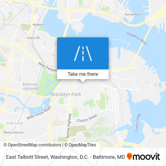 East Talbott Street map