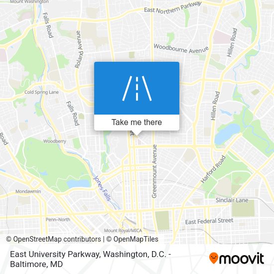 East University Parkway map