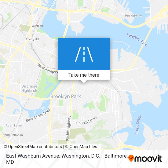 East Washburn Avenue map
