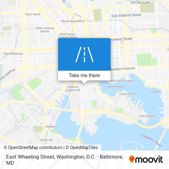 Mapa de East Wheeling Street