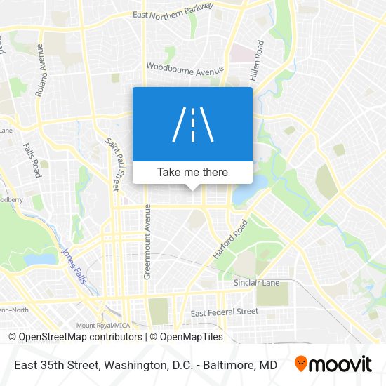 Mapa de East 35th Street