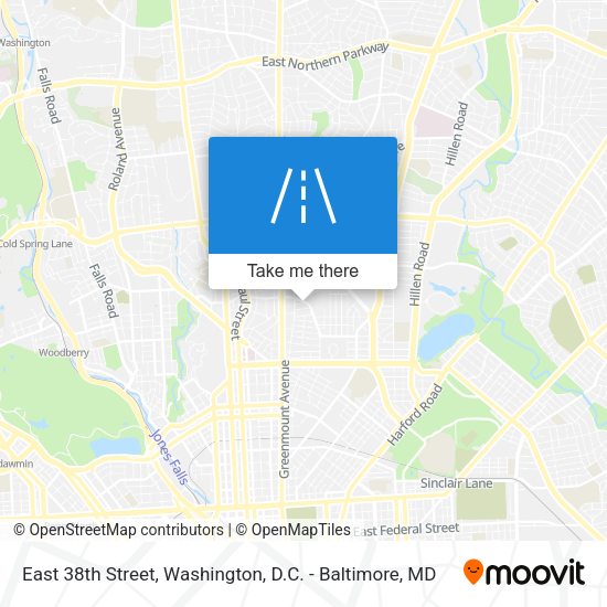 Mapa de East 38th Street