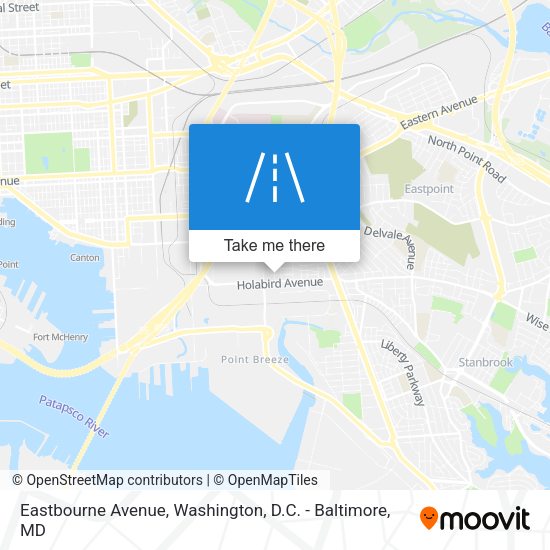 Eastbourne Avenue map