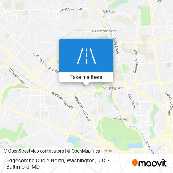 Edgecombe Circle North map