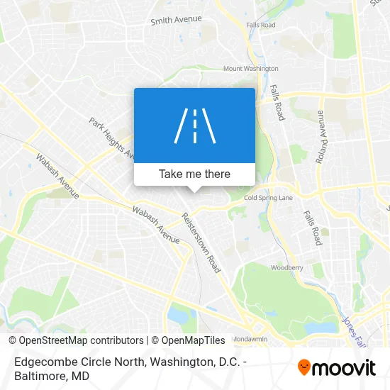 Edgecombe Circle North map