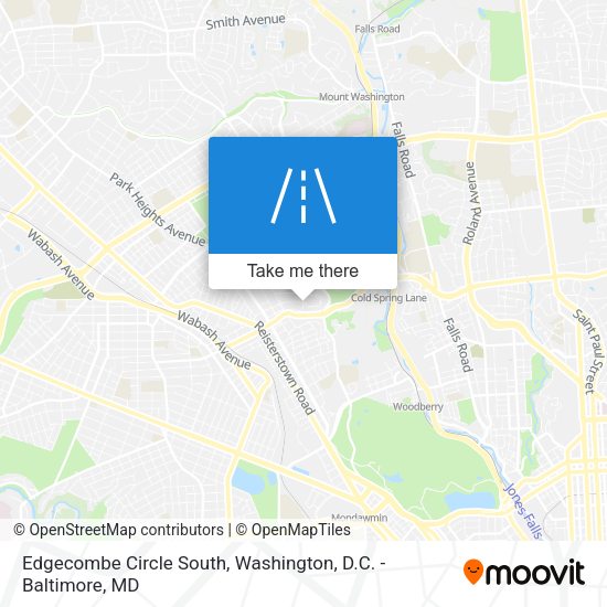 Edgecombe Circle South map