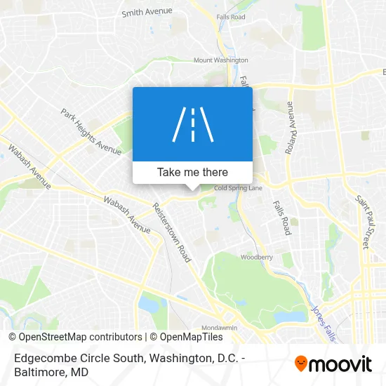 Edgecombe Circle South map