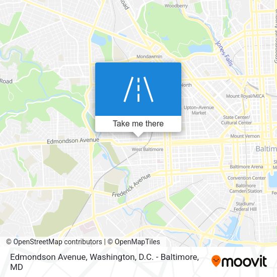 Edmondson Avenue map
