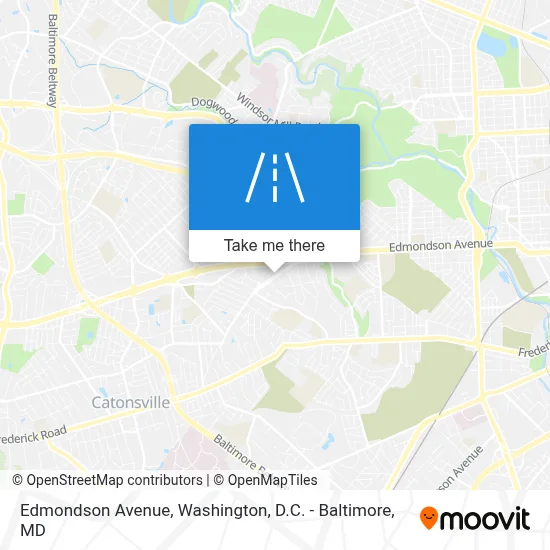 Edmondson Avenue map