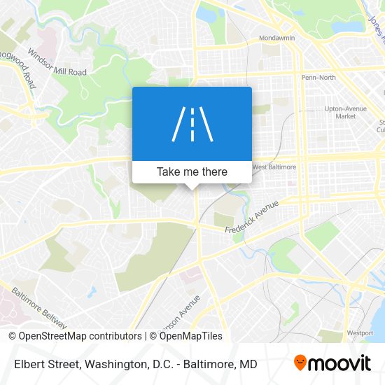 Elbert Street map