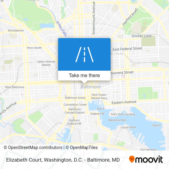 Mapa de Elizabeth Court