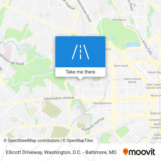 Ellicott Driveway map