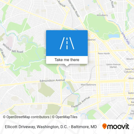 Ellicott Driveway map