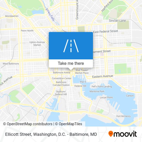 Ellicott Street map