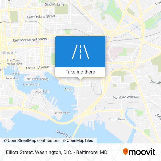 Elliott Street map