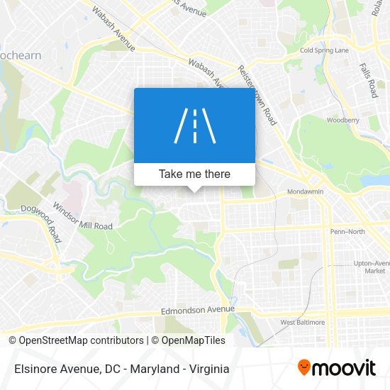 Mapa de Elsinore Avenue