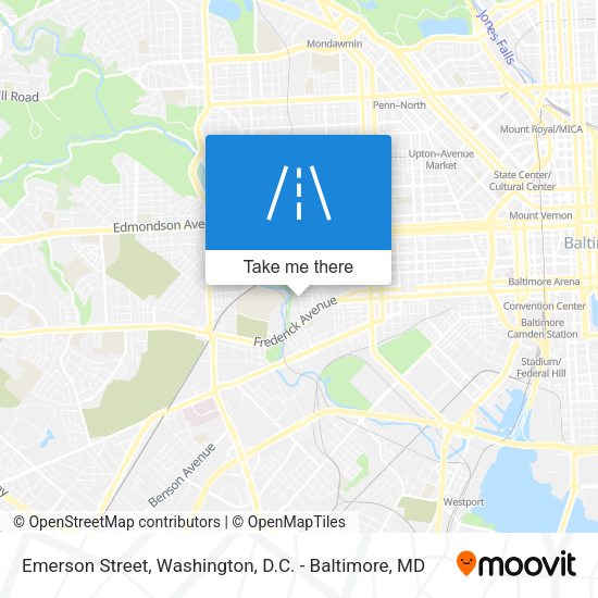 Emerson Street map