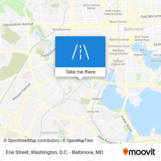 Erie Street map