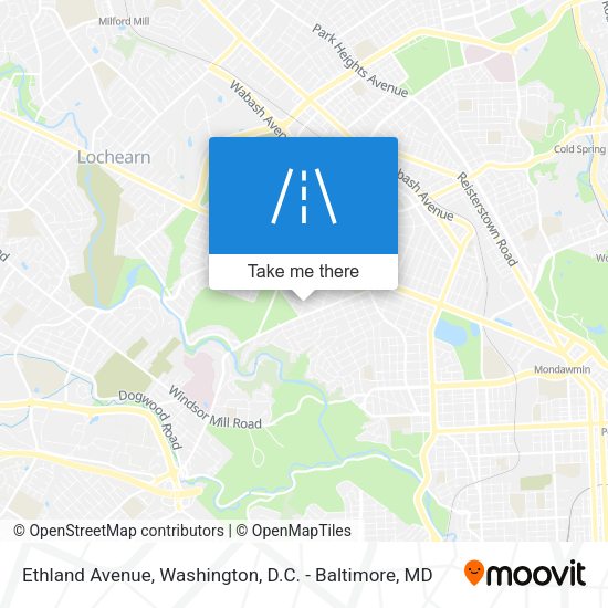 Ethland Avenue map