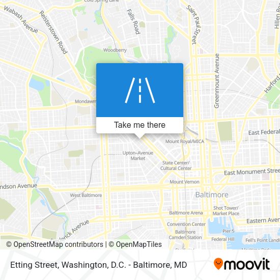 Etting Street map