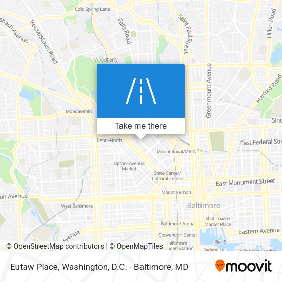 Eutaw Place map