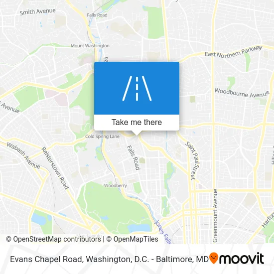 Evans Chapel Road map