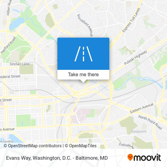 Mapa de Evans Way