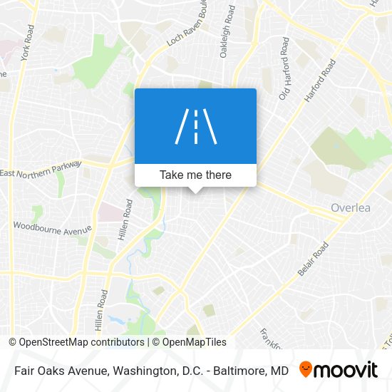Fair Oaks Avenue map