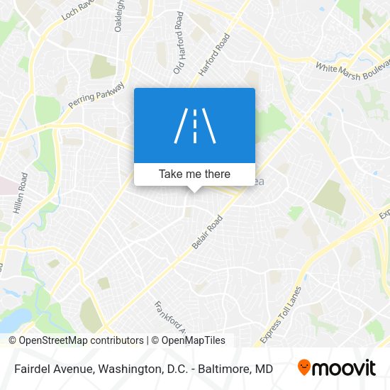 Fairdel Avenue map
