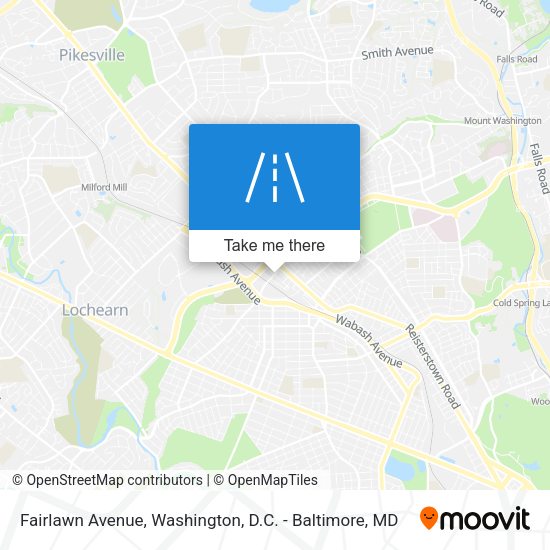 Fairlawn Avenue map