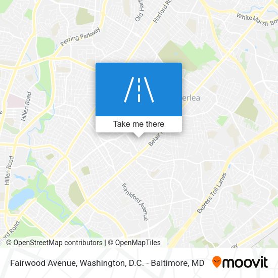 Fairwood Avenue map