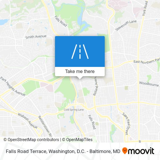 Falls Road Terrace map