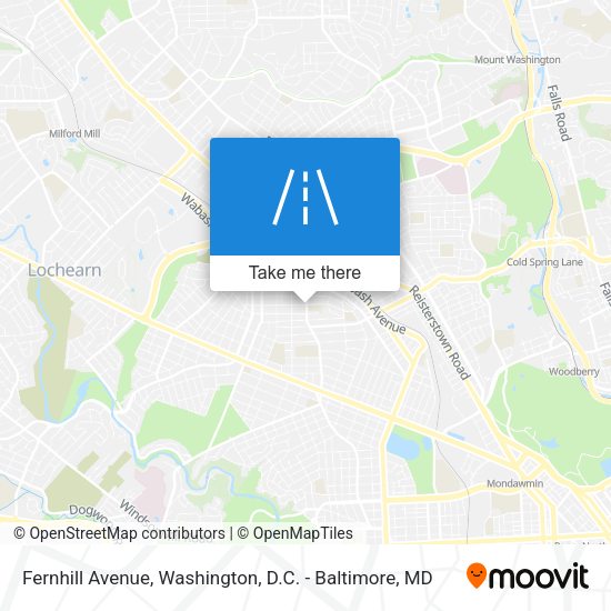 Fernhill Avenue map