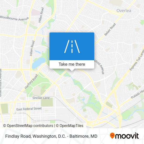 Findlay Road map