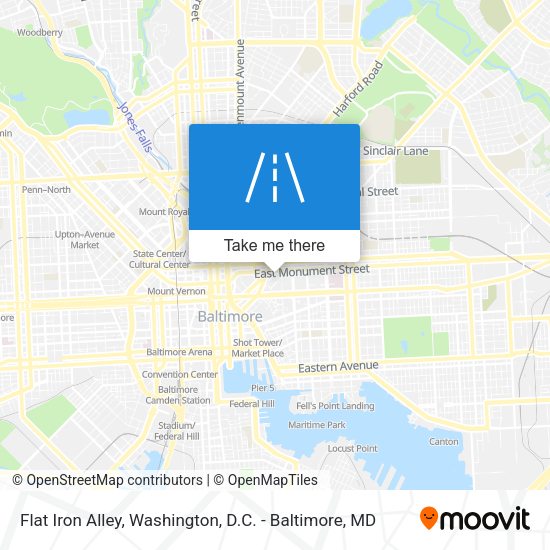 Flat Iron Alley map