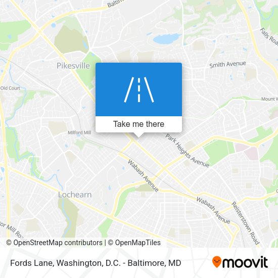 Mapa de Fords Lane