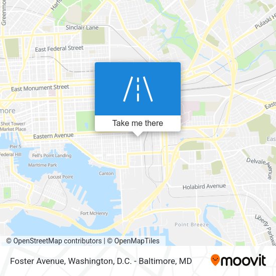 Foster Avenue map