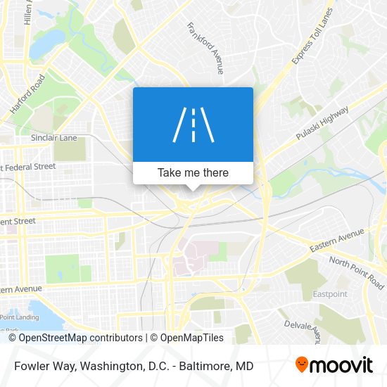 Fowler Way map