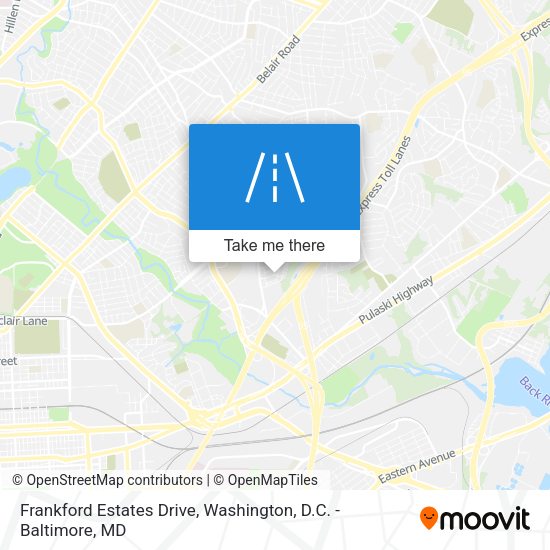 Frankford Estates Drive map
