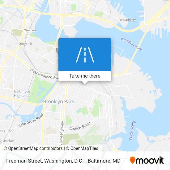 Freeman Street map