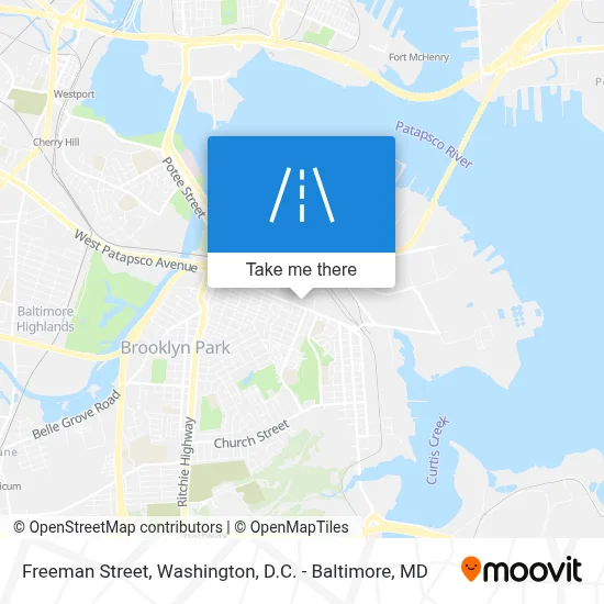 Freeman Street map