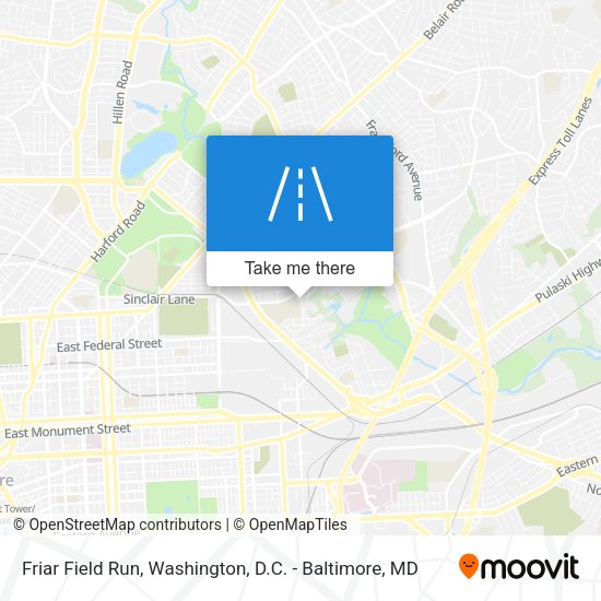 Friar Field Run map