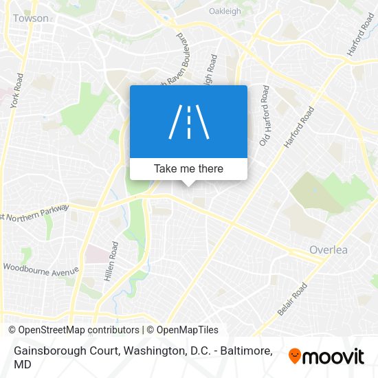 Mapa de Gainsborough Court