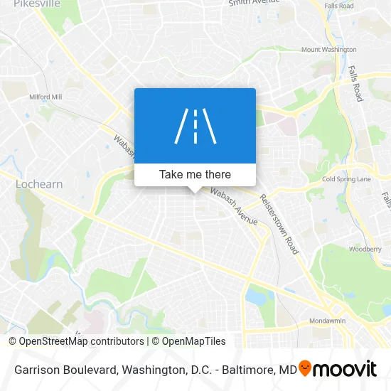 Garrison Boulevard map