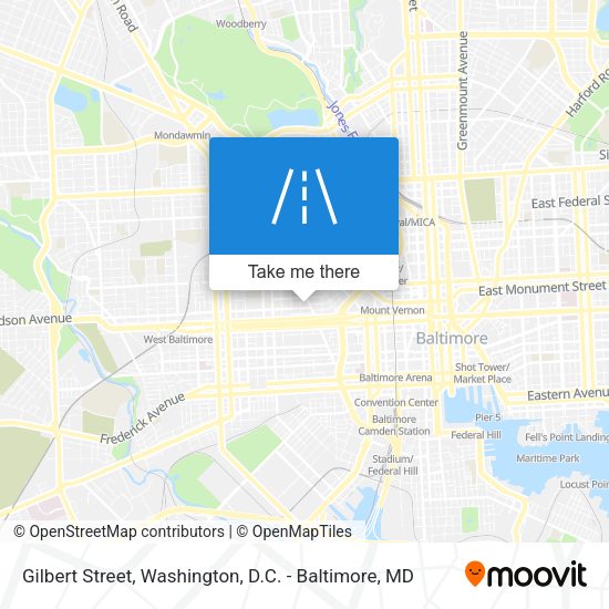 Gilbert Street map