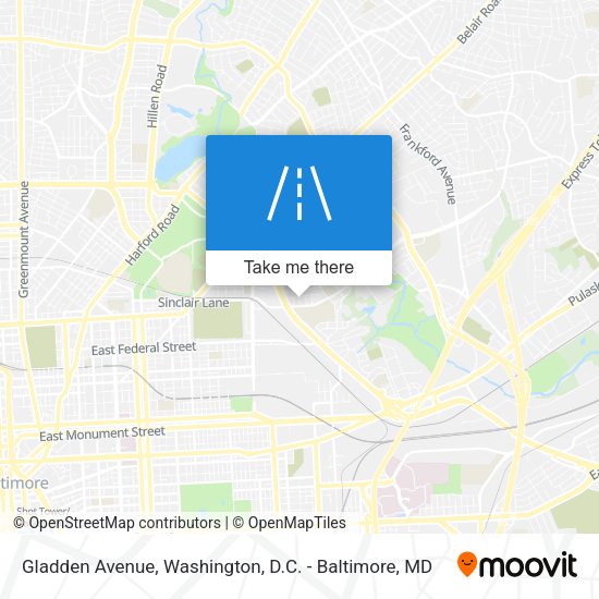 Gladden Avenue map