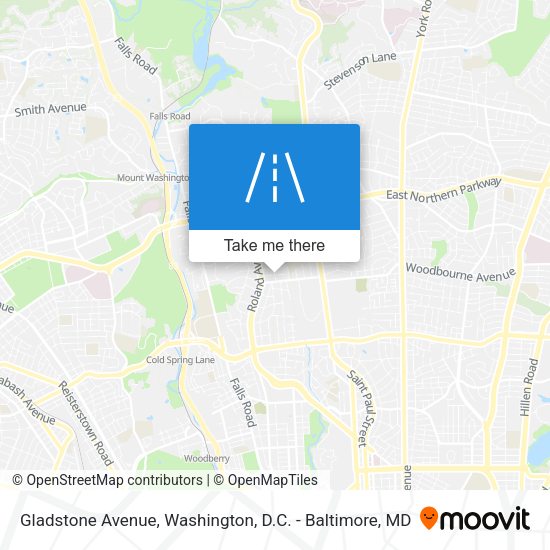 Gladstone Avenue map