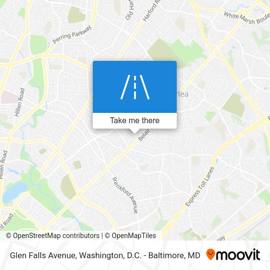 Mapa de Glen Falls Avenue