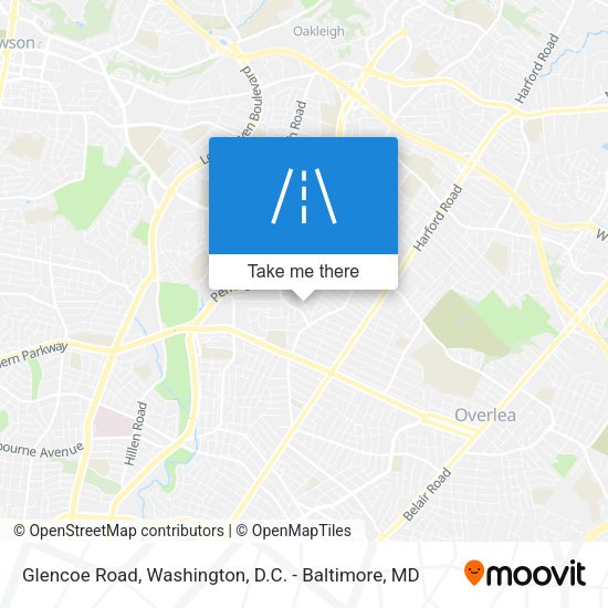 Glencoe Road map