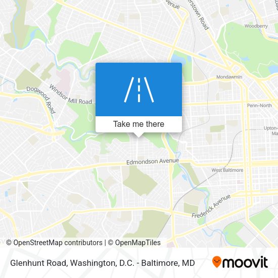 Glenhunt Road map